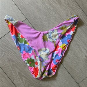 Maaji Pink Floral Bikini Bottom
